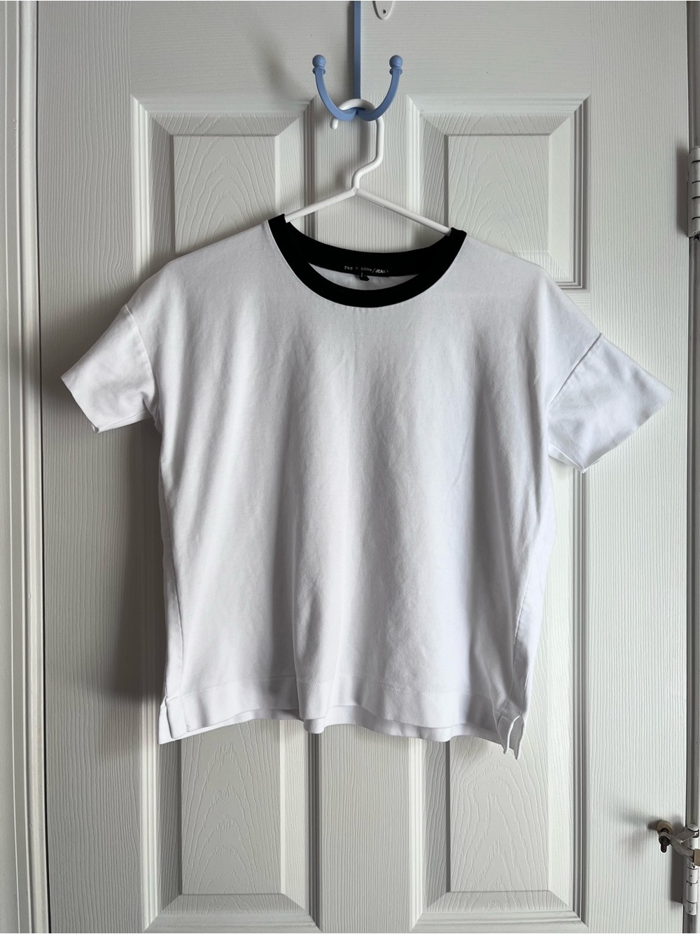 Rag & Bone White Short Sleeve Top